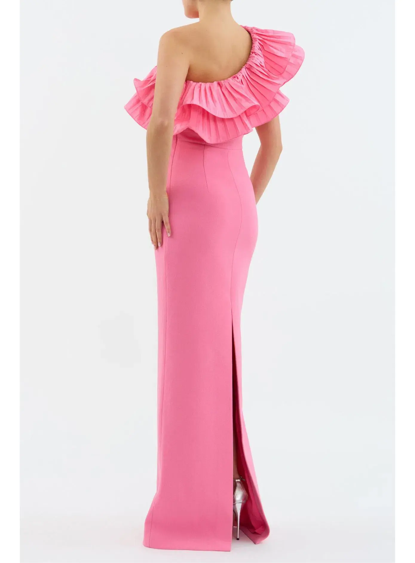 Rebecca Vallance Rosita Floor Length Gown Pink Size 6 - Image 3