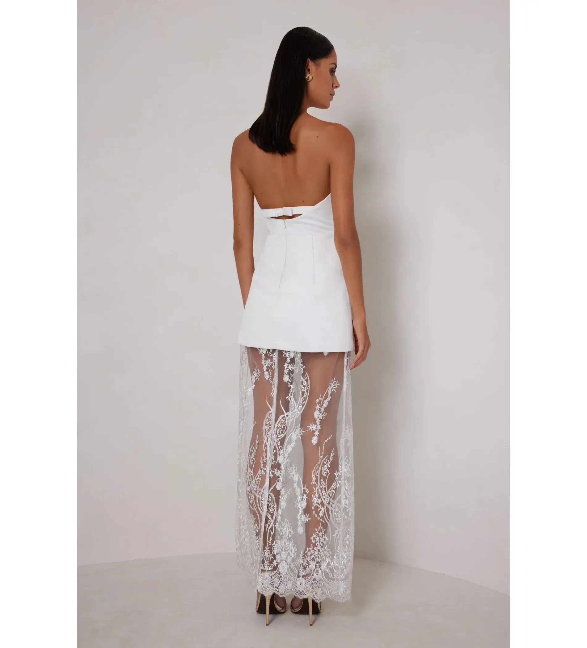 Elle Zeitoune Janice Maxi Dress White Size 6 - Image 2