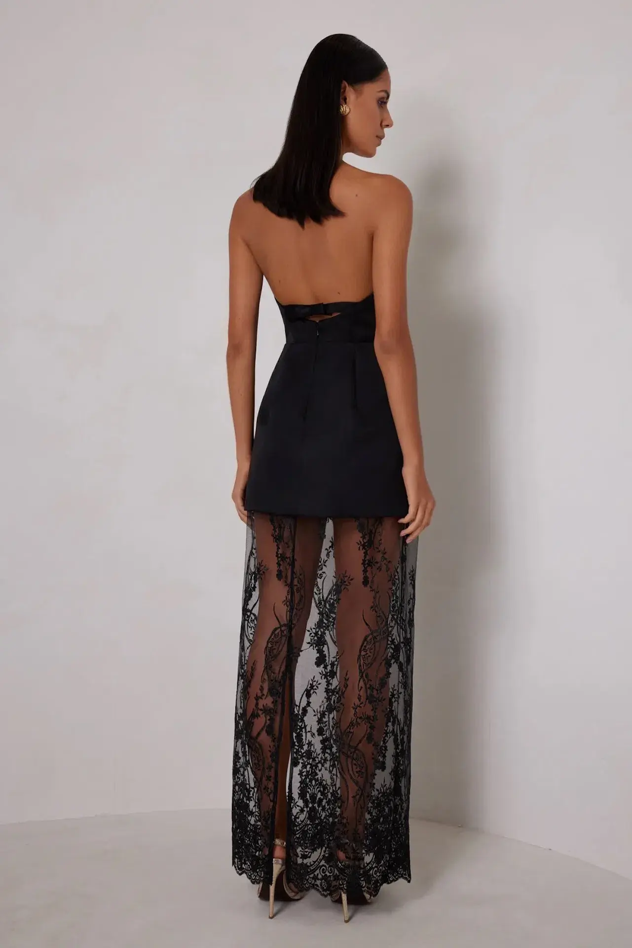 Elle Zeitoune Janice Mini Dress in  Black Size AU  8 - Image 4