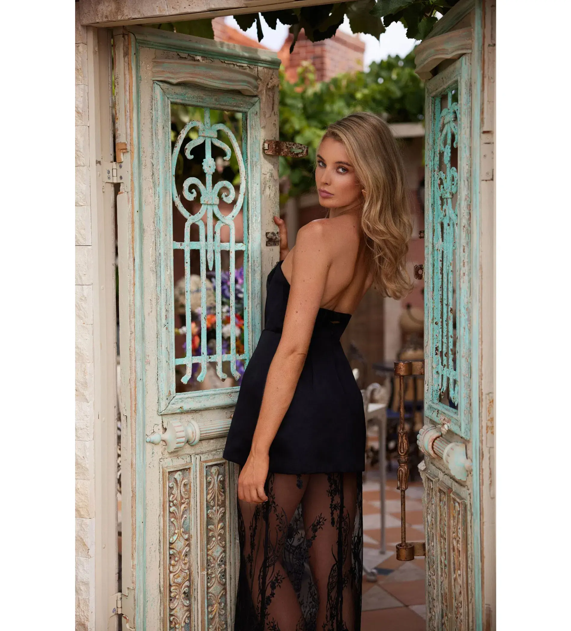 Elle Zeitoune Janice Mini Dress Black Size AU 12 - Image 6