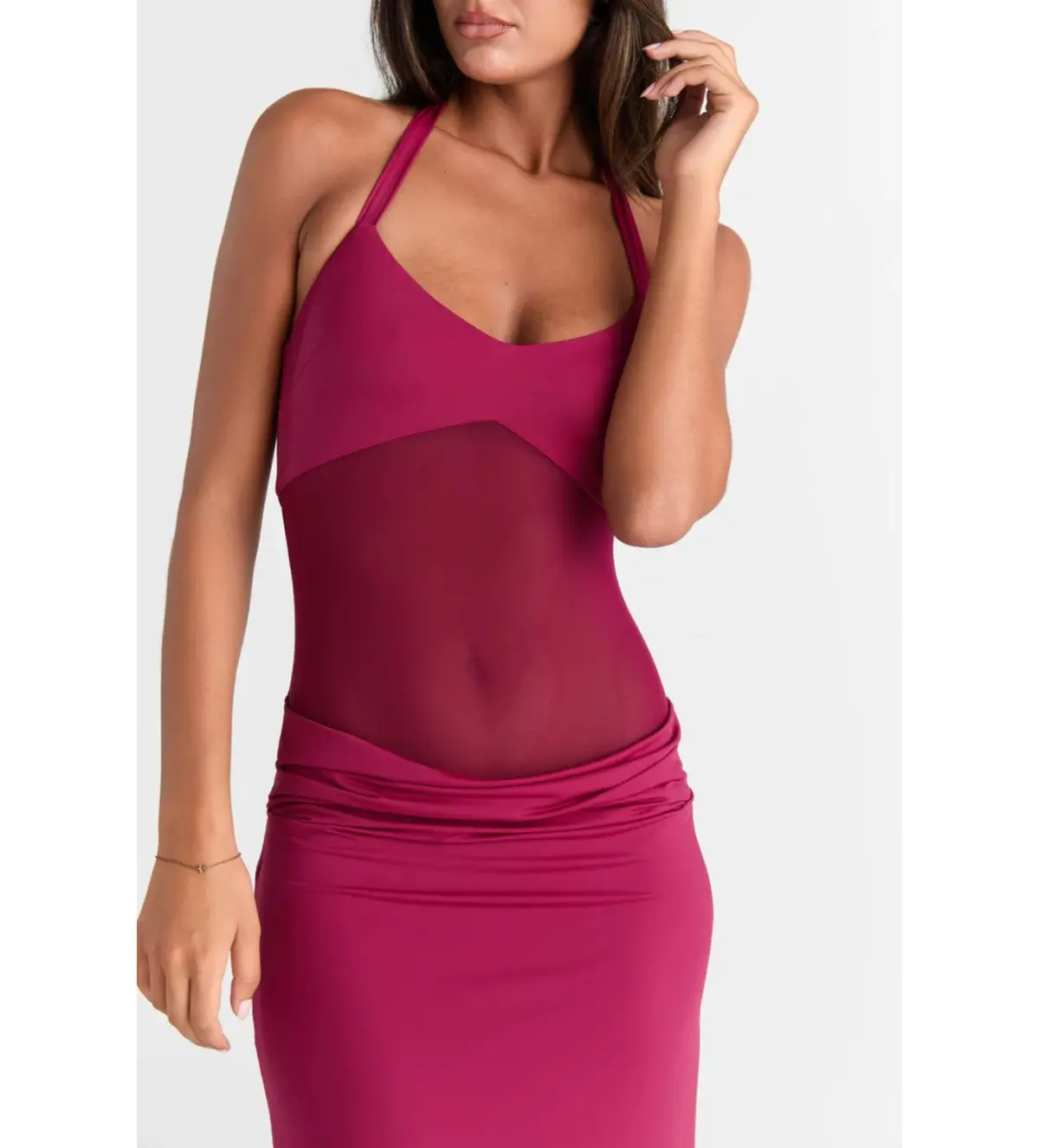 Sasha Therese Sariya Maxi Dress Ruby Size AU 6 - Image 5