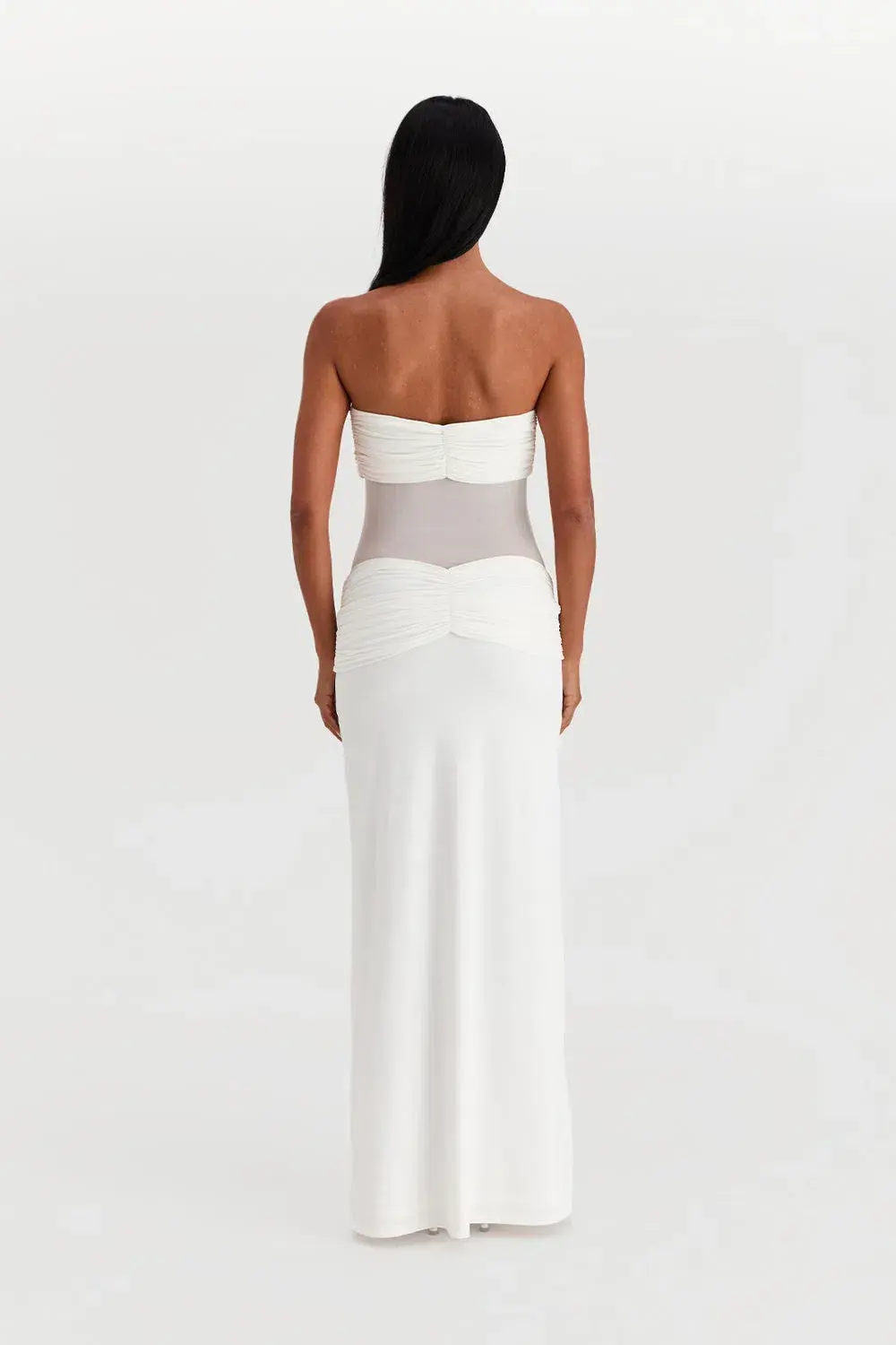 Sasha Therese Amara Maxi Dress White Size AU 8 for rent on The Volte - main image