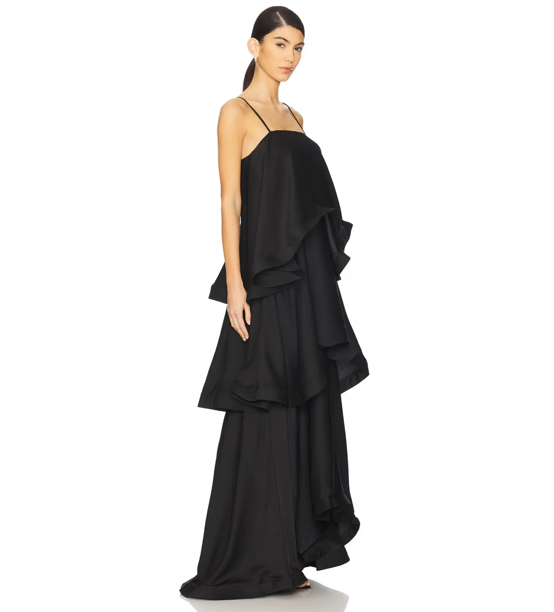 Elliatt Tilly Tiered Maxi Dress in Black Size XS / AU 6 - Image 2