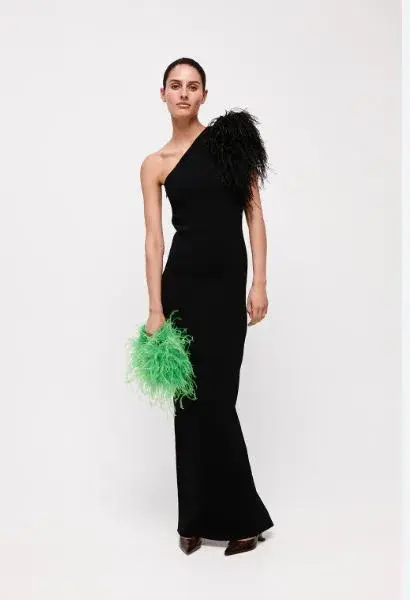 Rachel Gilbert Elcie Gown Black Size 10 - Image 1
