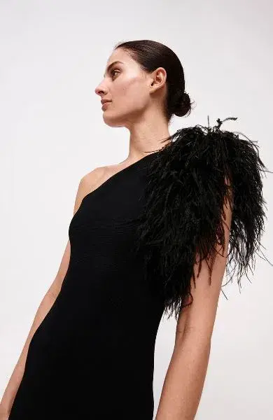 Rachel Gilbert Elcie Gown Black Size 10 - Image 3