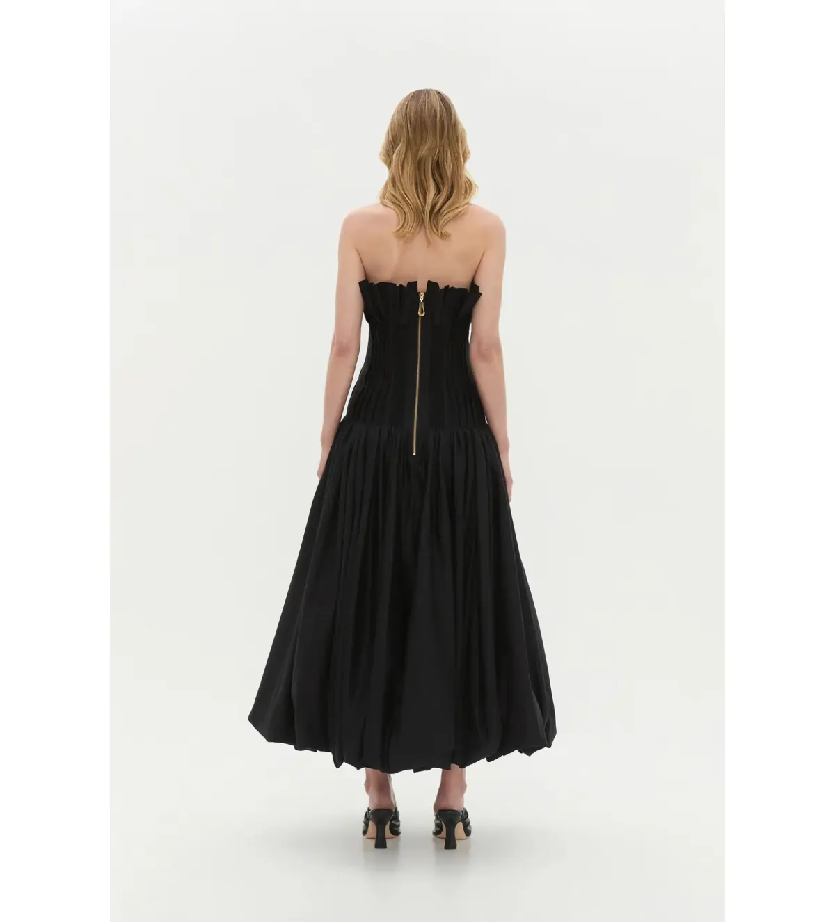 Aje Ivy Bubble Hem Gown Black Size AU 10 - Image 4