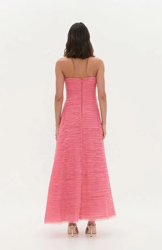 Aje Soundscape Maxi Dress in Guava Pink Size AU6 for rent on The Volte - main image