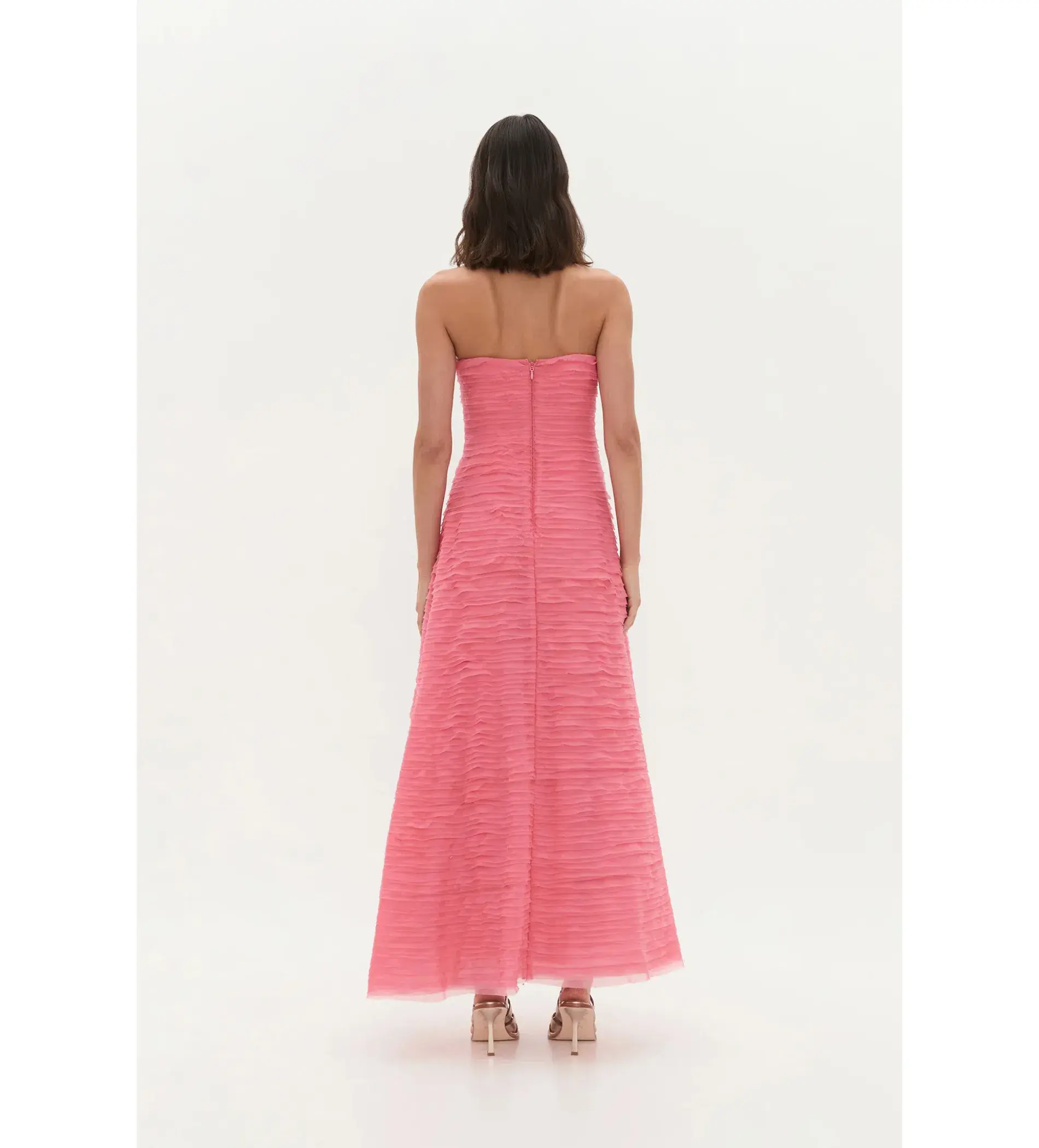 Aje Soundscape Maxi in Guava Pink Size AU 10 - Image 3