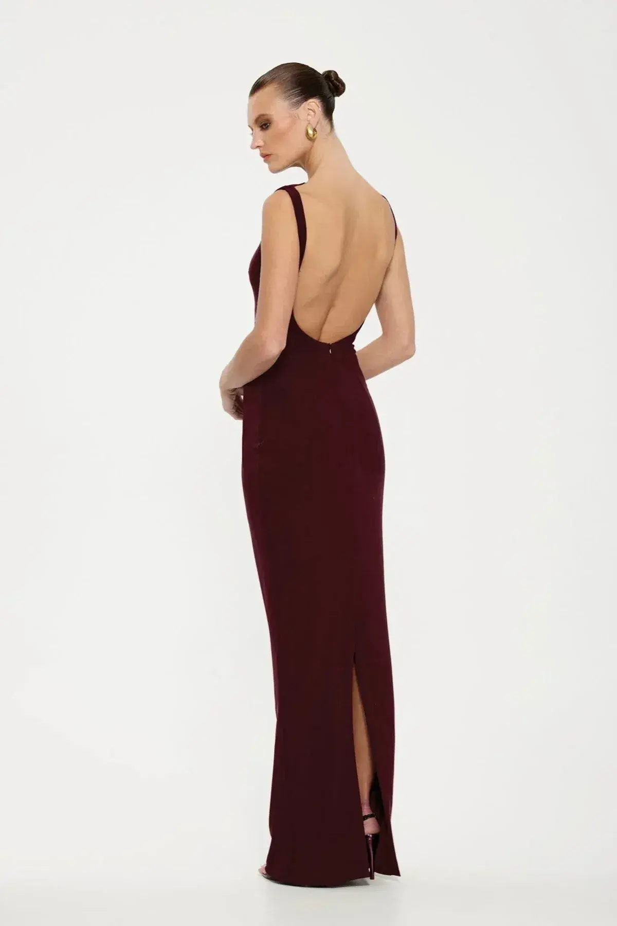 Effie Kats Verona Gown in Wine Size L / AU 12 - Image 2