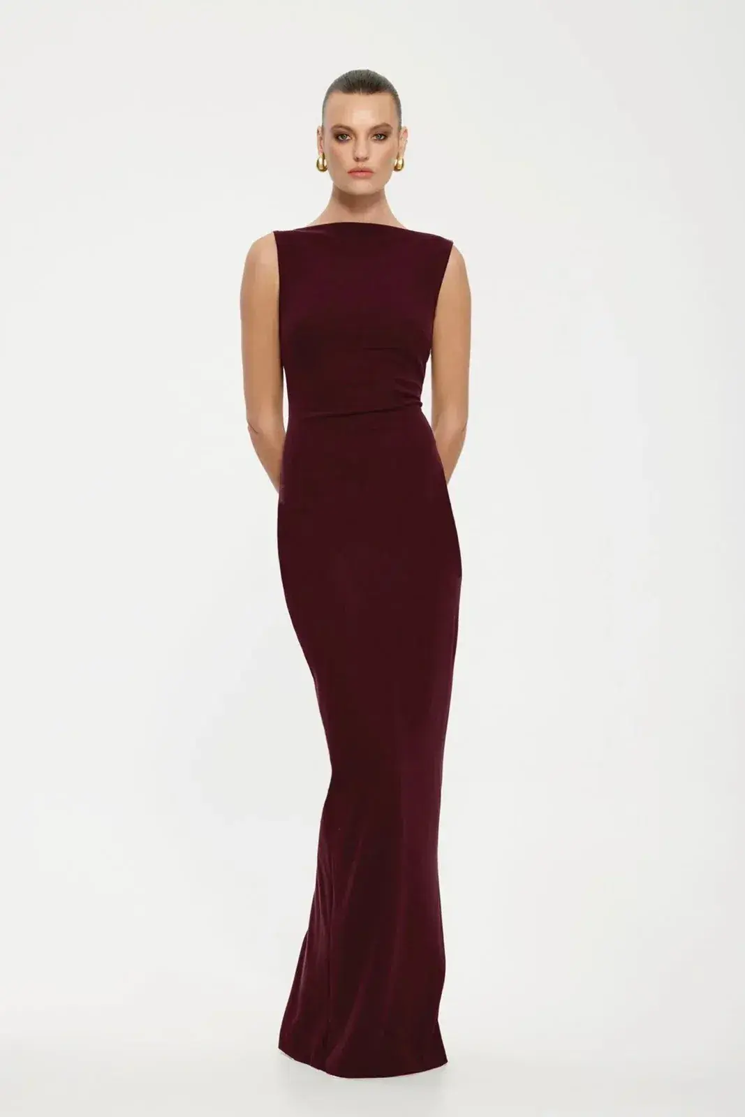 Effie Kats Verona Gown in Wine Size L / AU 12 - Image 1