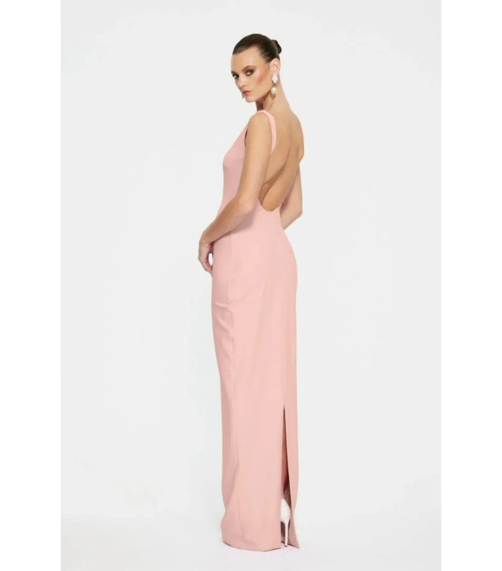Effie Kats Verona Maxi Gown in Blush Size XS / AU 6 - Image 3