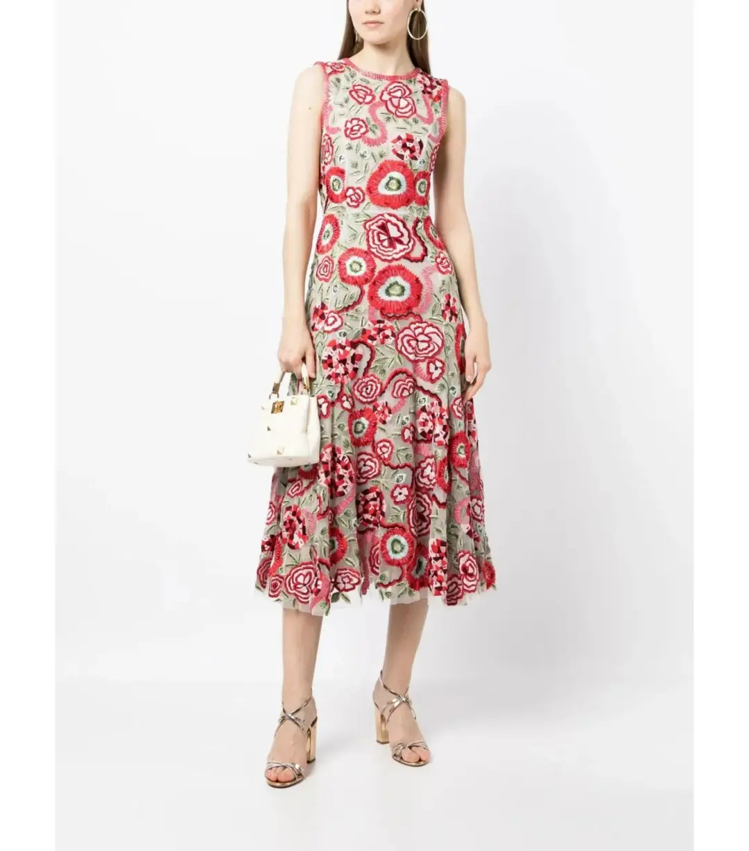 Rachel Gilbert Gigi Midi Dress Multi Size AU 12 for rent on The Volte - main image