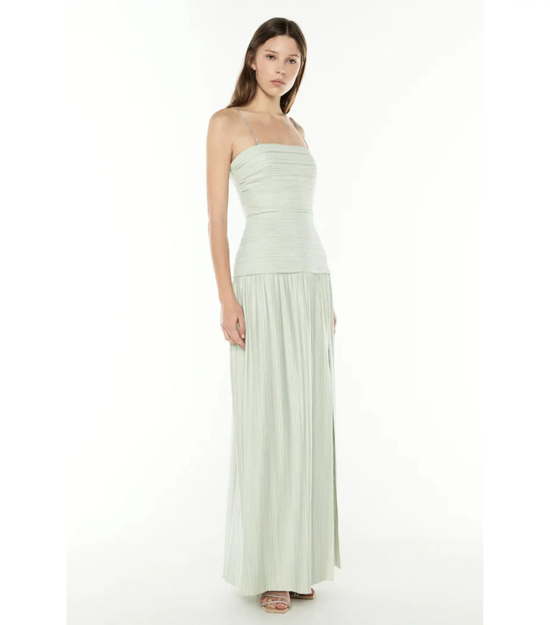 Manning Cartell Royal Debut Maxi Dress Sage Size AU 12 - Image 2