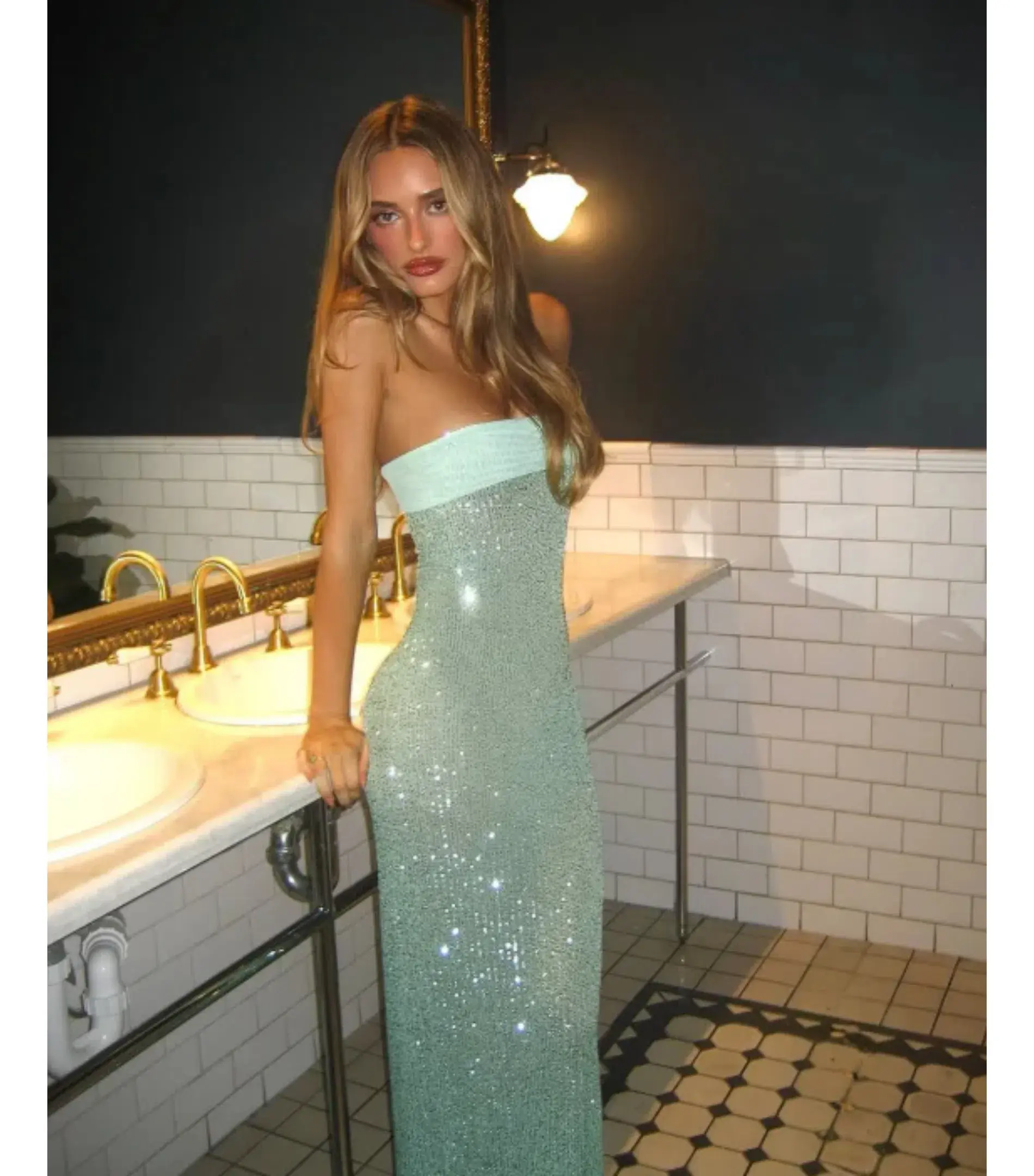 Fait Par Foutch Elizabeth Maxi Dress in Malachine Size AU 8 - Image 7