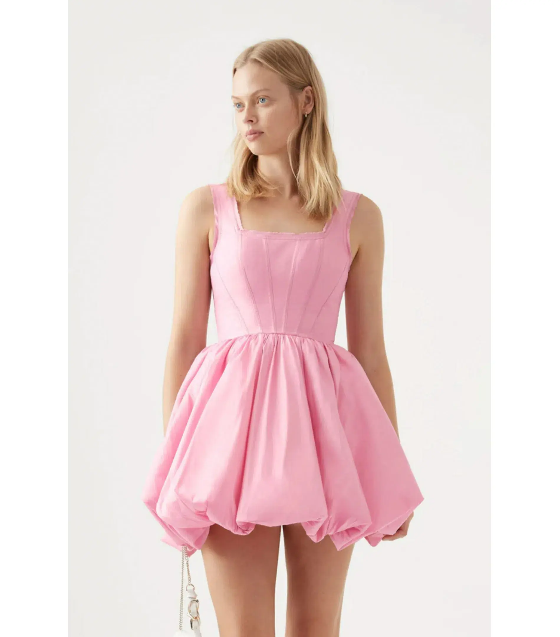 Aje Suzette Bubble Mini Dress Bon Bon Pink Size AU 10 - Image 3