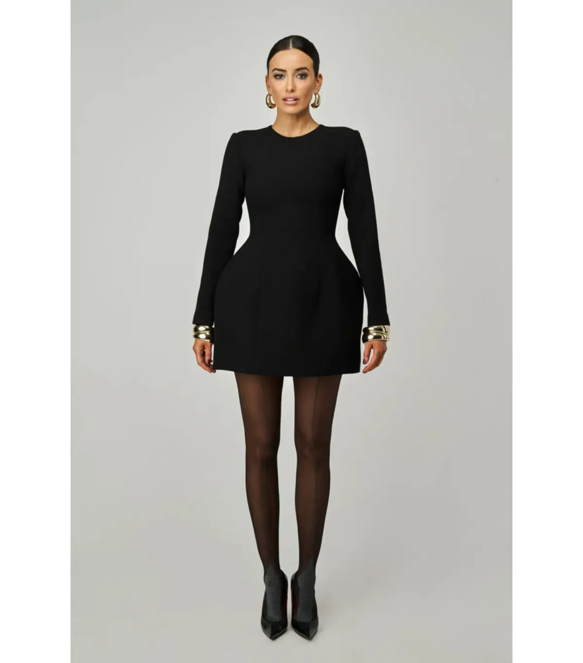 Lillian Khallouf Elle Mini Dress Black Size AU 12  - Image 1