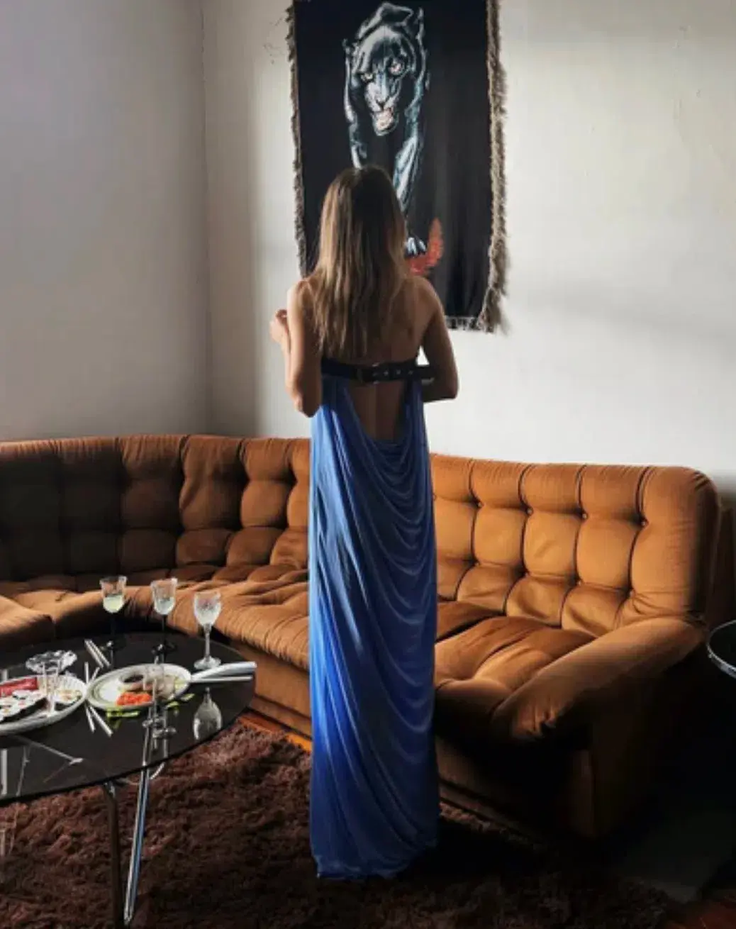 Rat & Boa Antonie Maxi Dress Blue Size AU 8 - Image 5