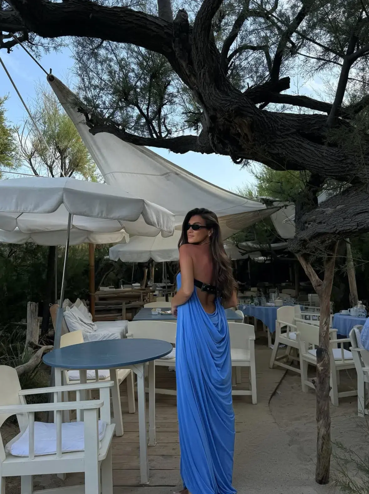 Rat & Boa Antonie Maxi Dress Blue Size S/M - Image 2