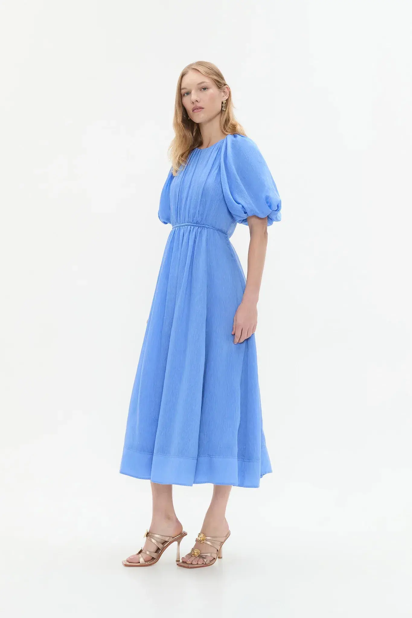 Aje Alma Midi Dress Blue Size 12 - Image 2