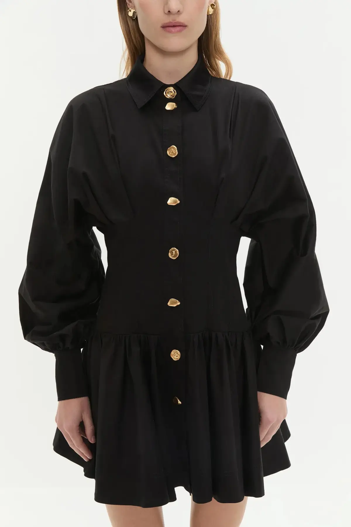 Aje Alexa Long Sleeve Mini Dress in  Black Size AU  10 - Image 2