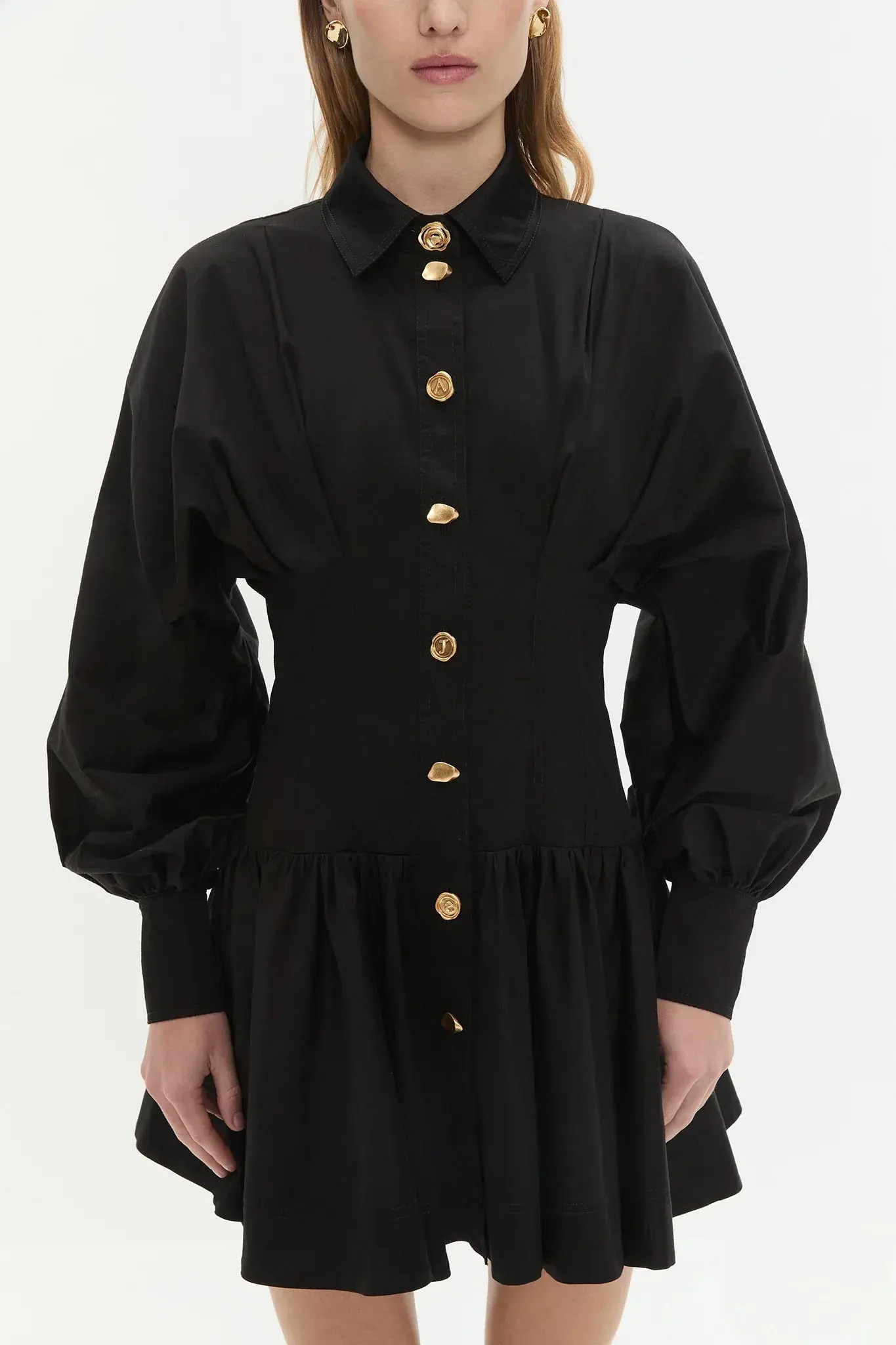 Aje Alexa Long Sleeve Mini Dress in  Black Size AU  10 - Image 2