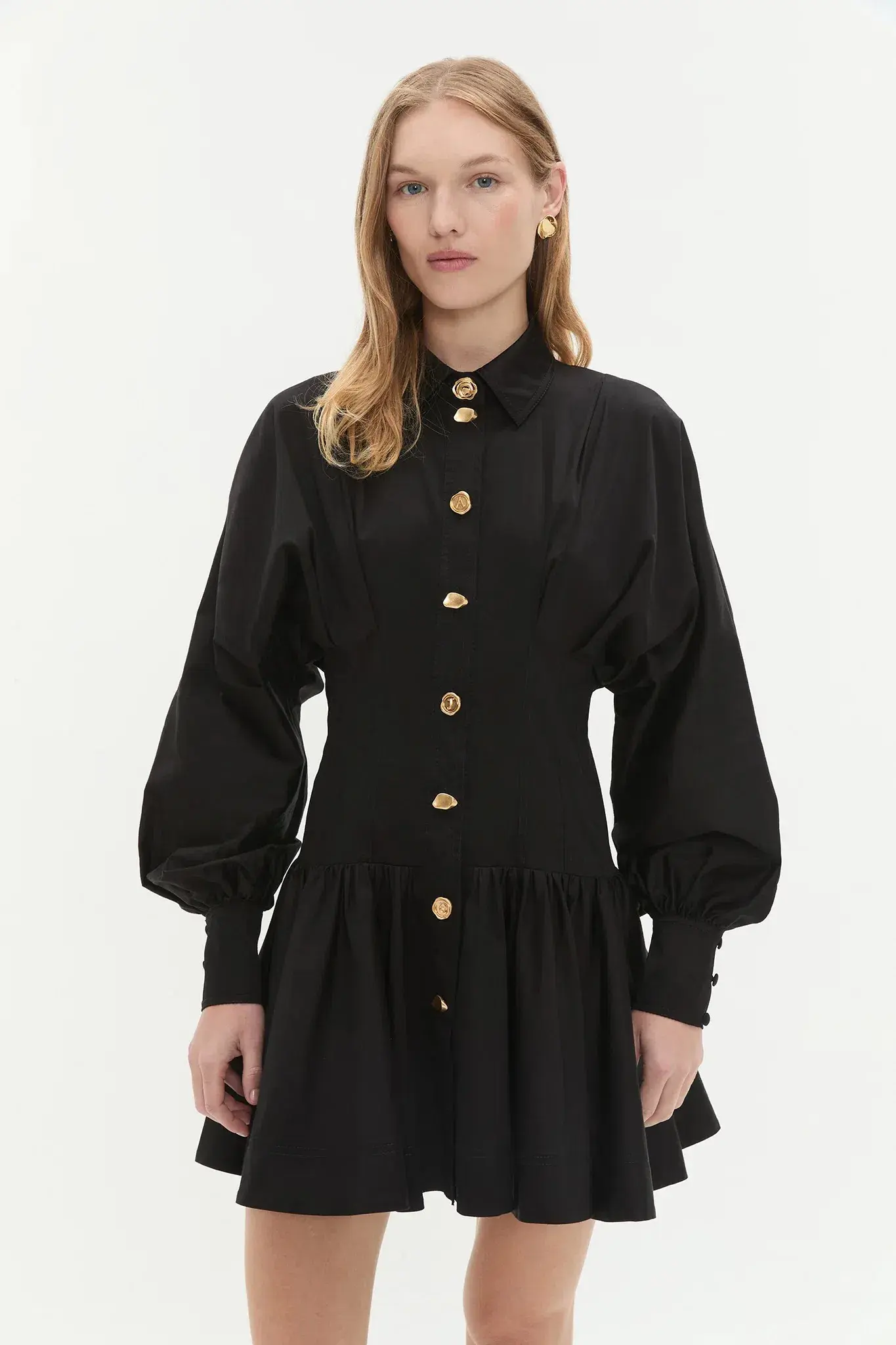 Aje Alexa Long Sleeve Mini Dress in  Black Size AU  10 - Image 3