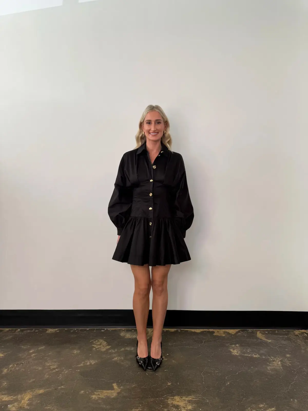 Aje Alexa Long Sleeve Mini Dress in  Black Size AU  10 - Image 2