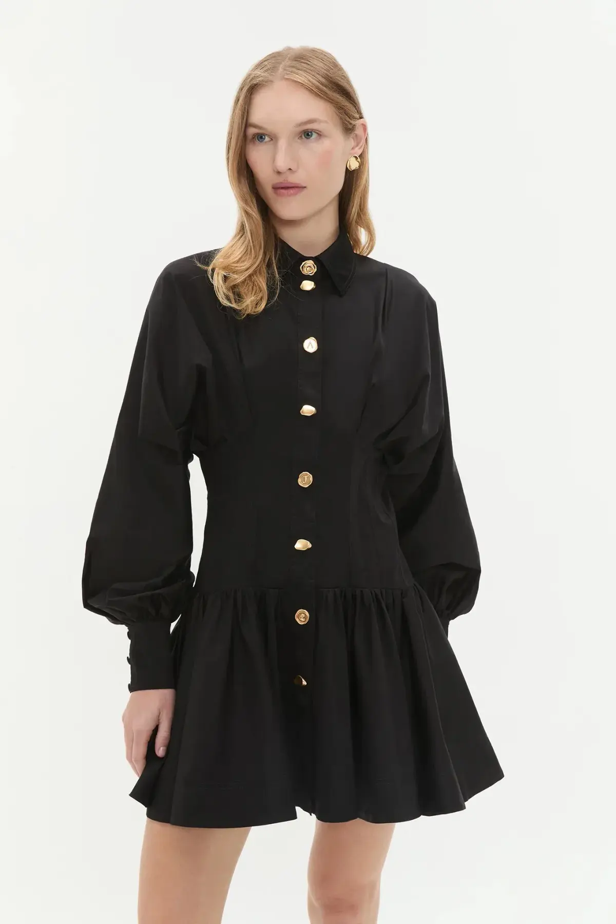 Aje Alexa Long Sleeve Mini Dress in  Black Size AU  10 - Image 1