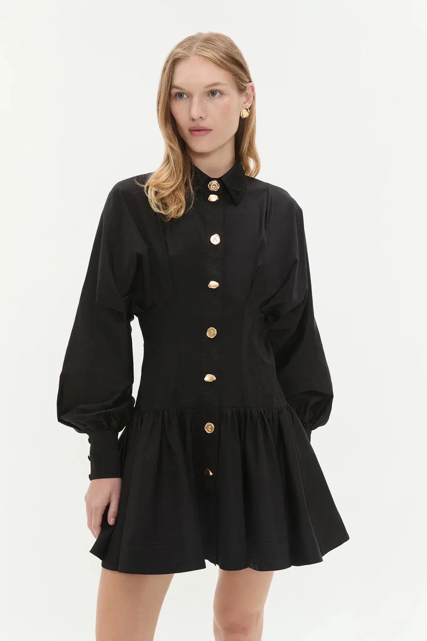 Aje Alexa Long Sleeve Mini Dress in  Black Size AU  10 - Image 1