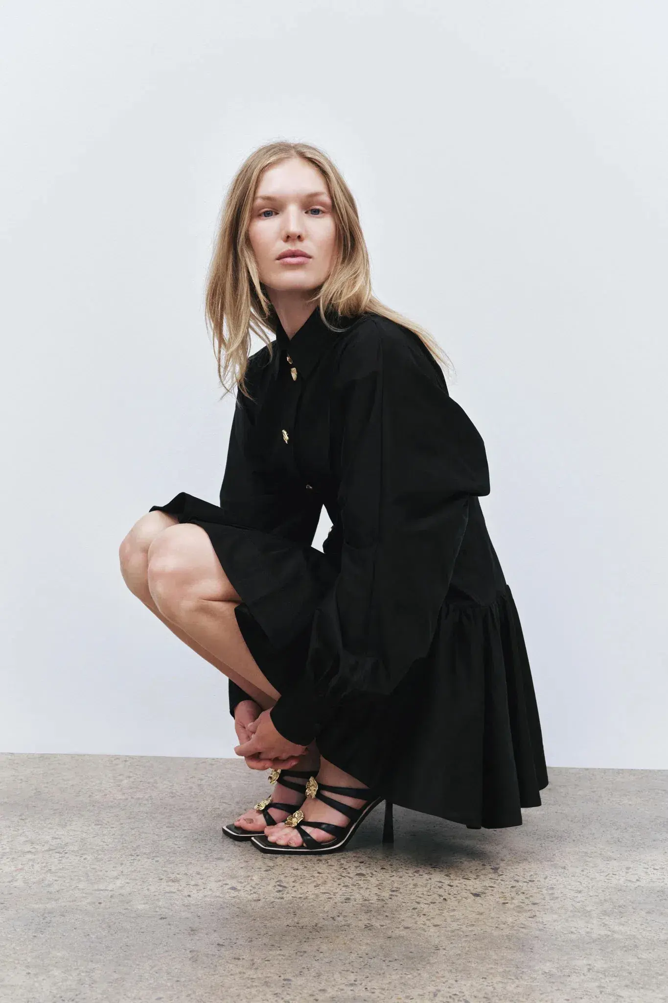 Aje Alexa Long Sleeve Mini Dress in  Black Size AU  10 - Image 4