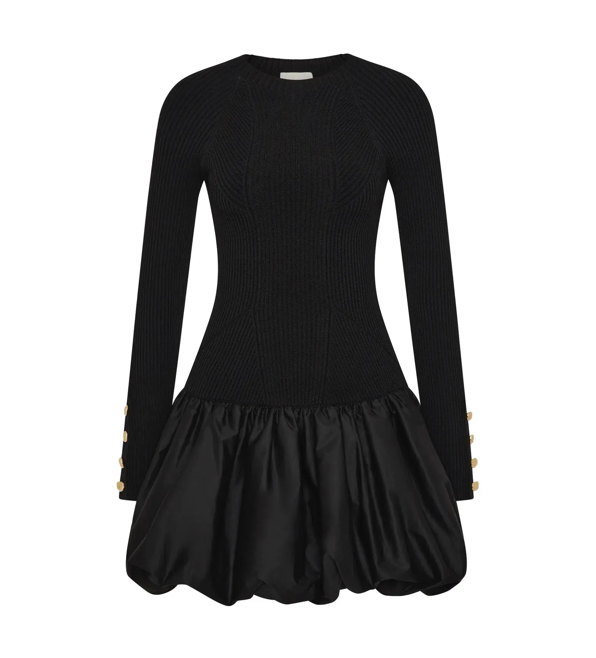 Aje Moonlight Knit Mini Dress Black Size AU 8 - Image 6
