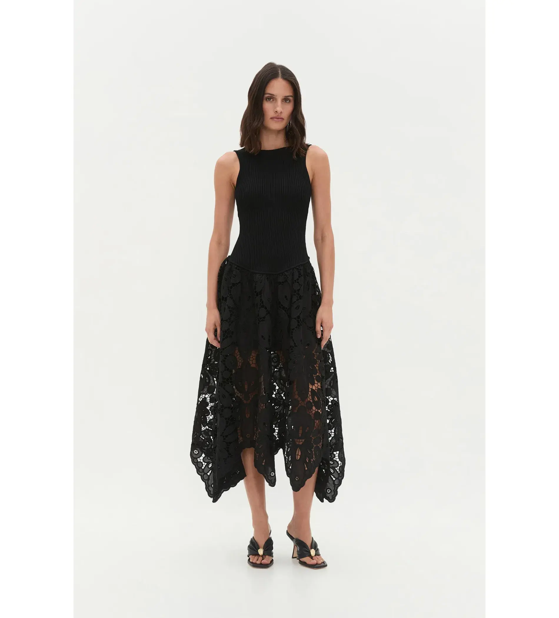 Aje Atlas Knit Midi Dress in Black Size XS / AU 6 - Image 1