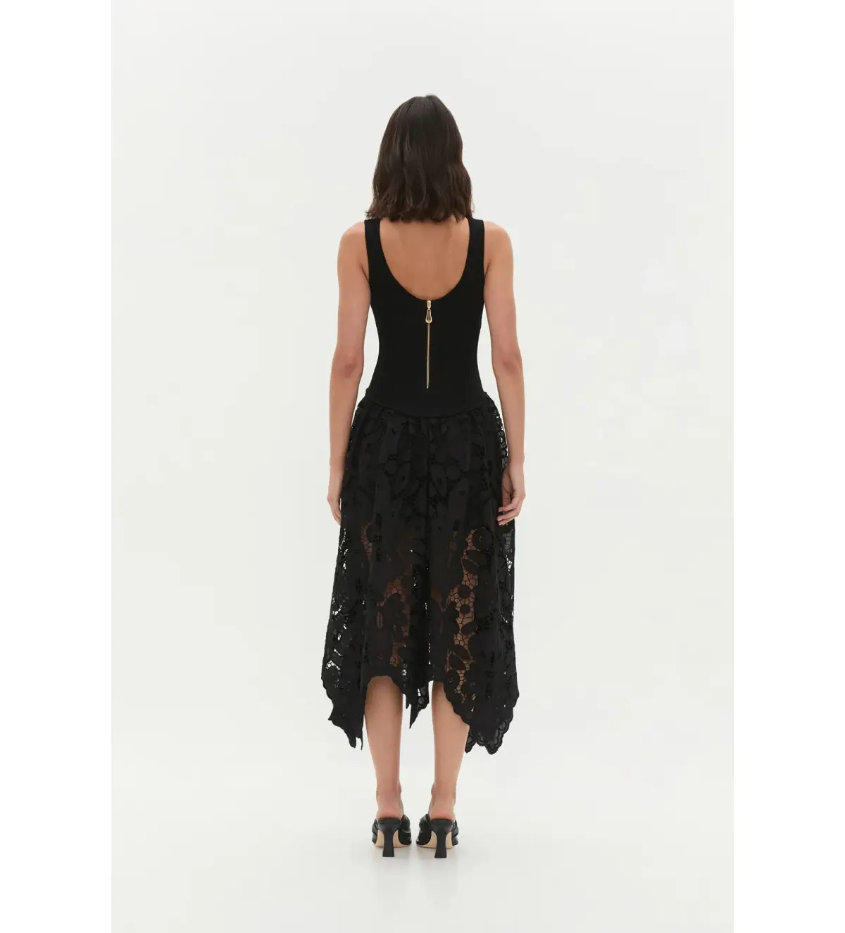 Aje Atlas Knit Midi Dress in Black Size XS / AU 6 - Image 3