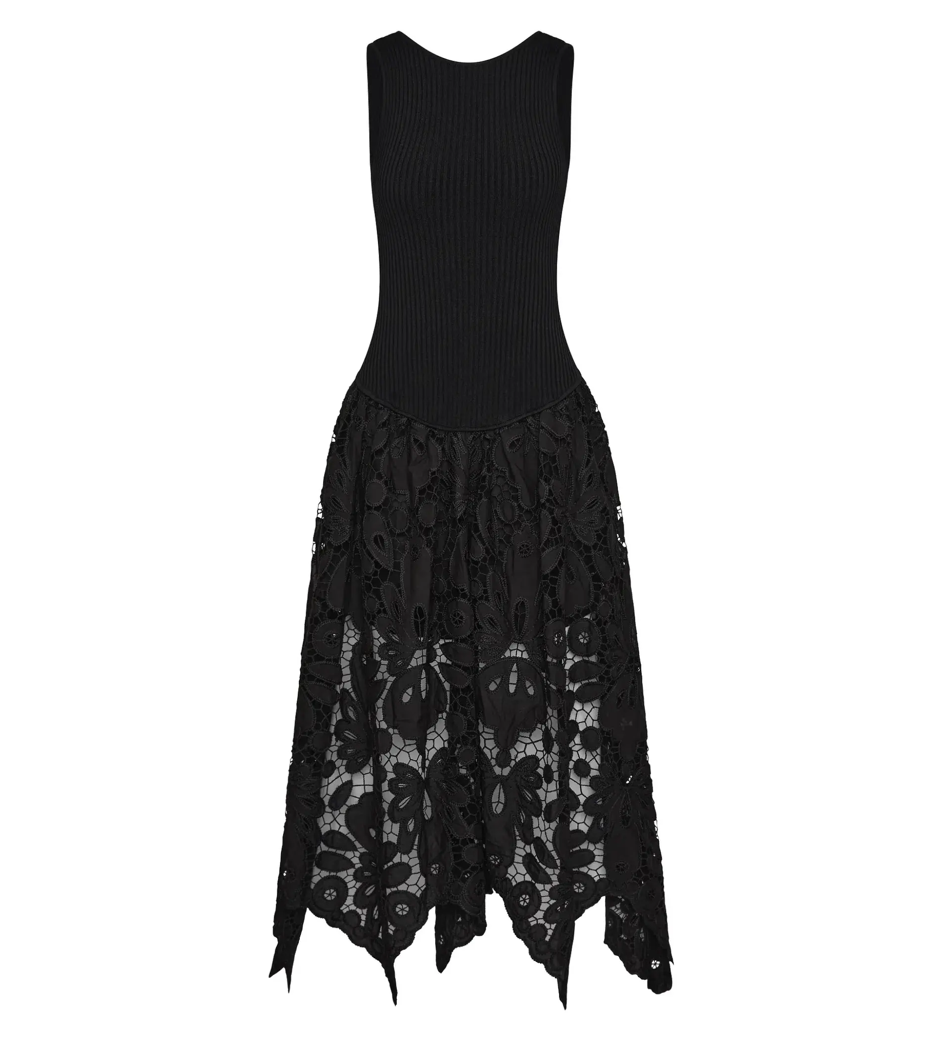 Aje Atlas Knit Midi Dress in Black Size XS / AU 6 - Image 4