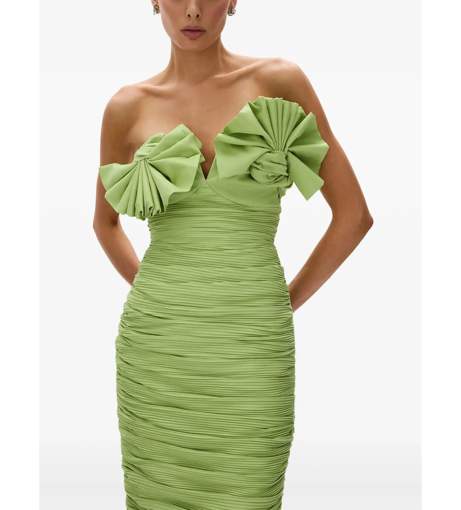 Rachel Gilbert Jensen Gown in Green Size XS / AU 6 - Image 4