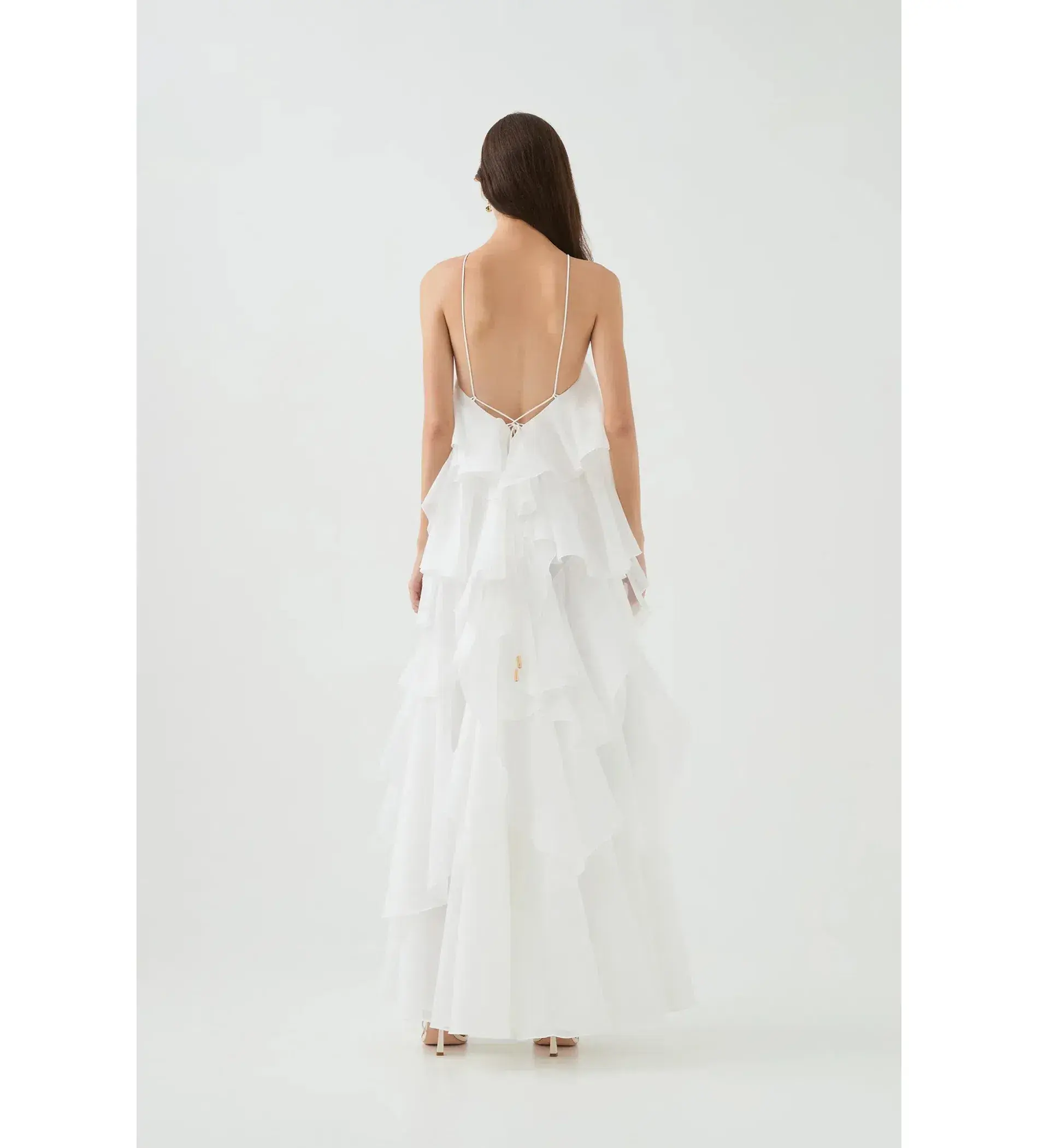 Aje Pandorea Maxi Dress in Ivory Size XXL / AU 16 - Image 3