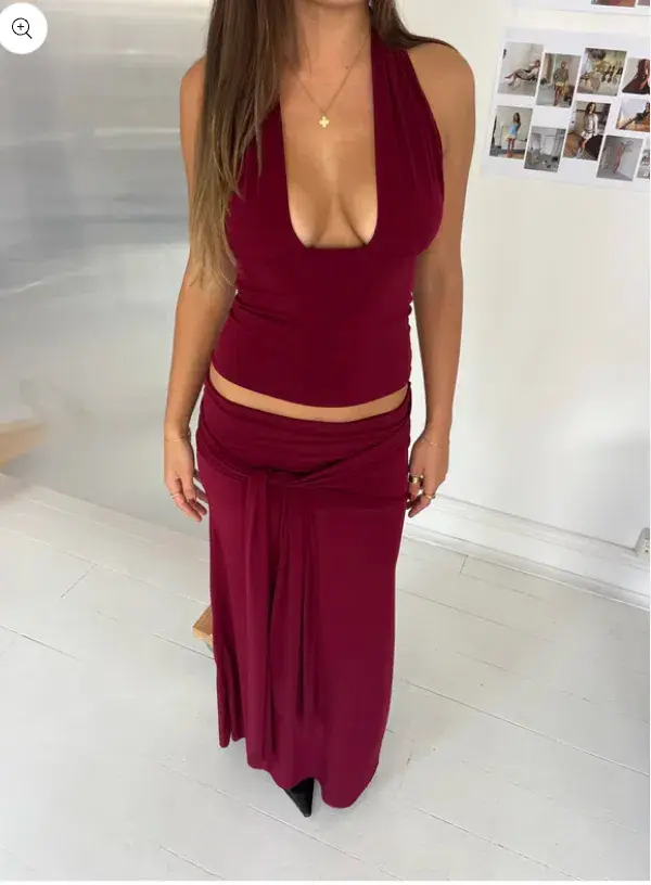 La Marie Sofie Set Burgundy Size 8 - Image 2