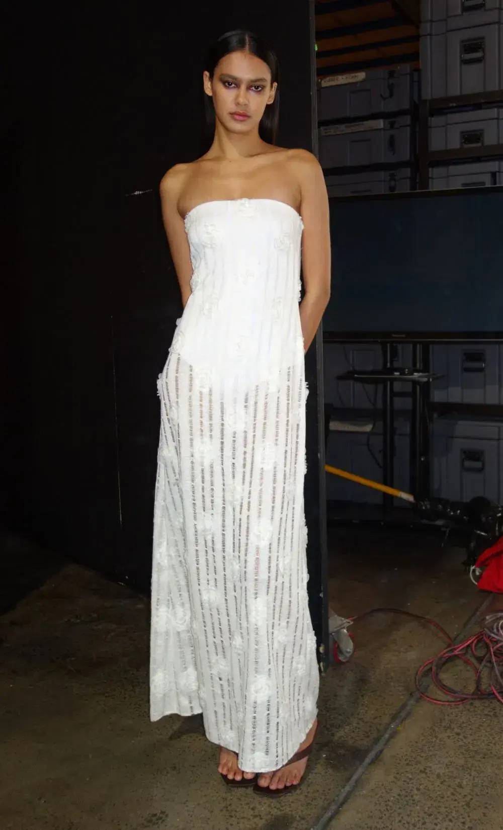 Bec and Bridge Amelie Strapless Maxi Dress in Ivory Size 8 - Image 1