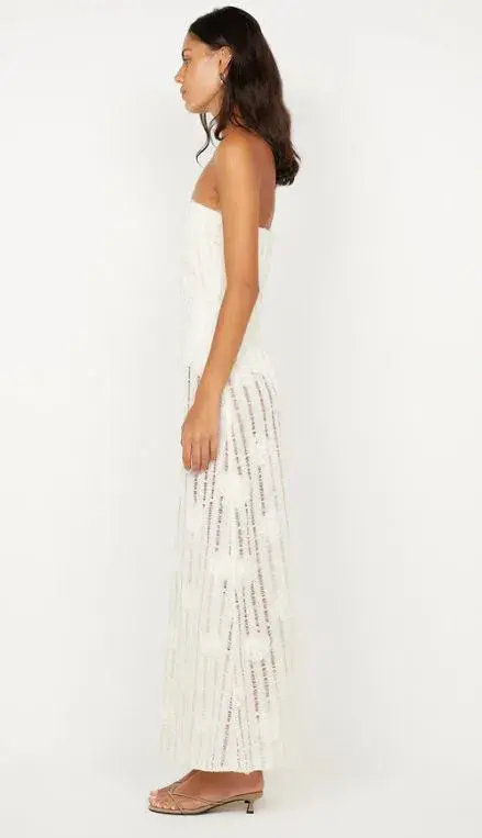 Bec and Bridge Amelie Strapless Dress in Ivory Size 8 - Image 4