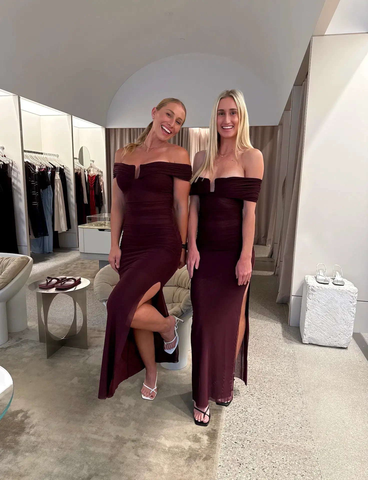 BEC & BRIDGE POPPY GATHERED MAXI / PLUM / SIZE 8 - Image 6