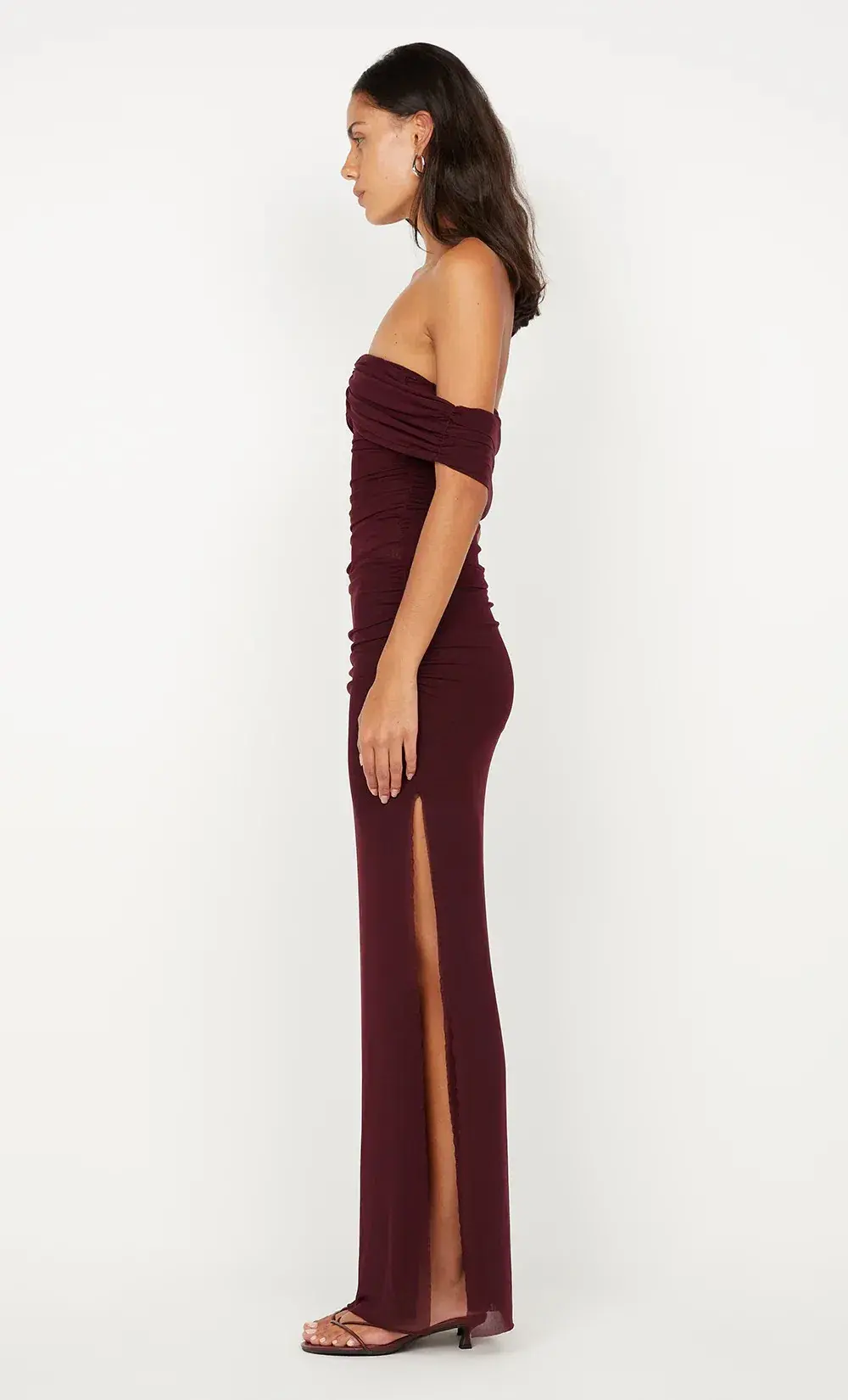 BEC & BRIDGE POPPY GATHERED MAXI / PLUM / SIZE 8 - Image 4