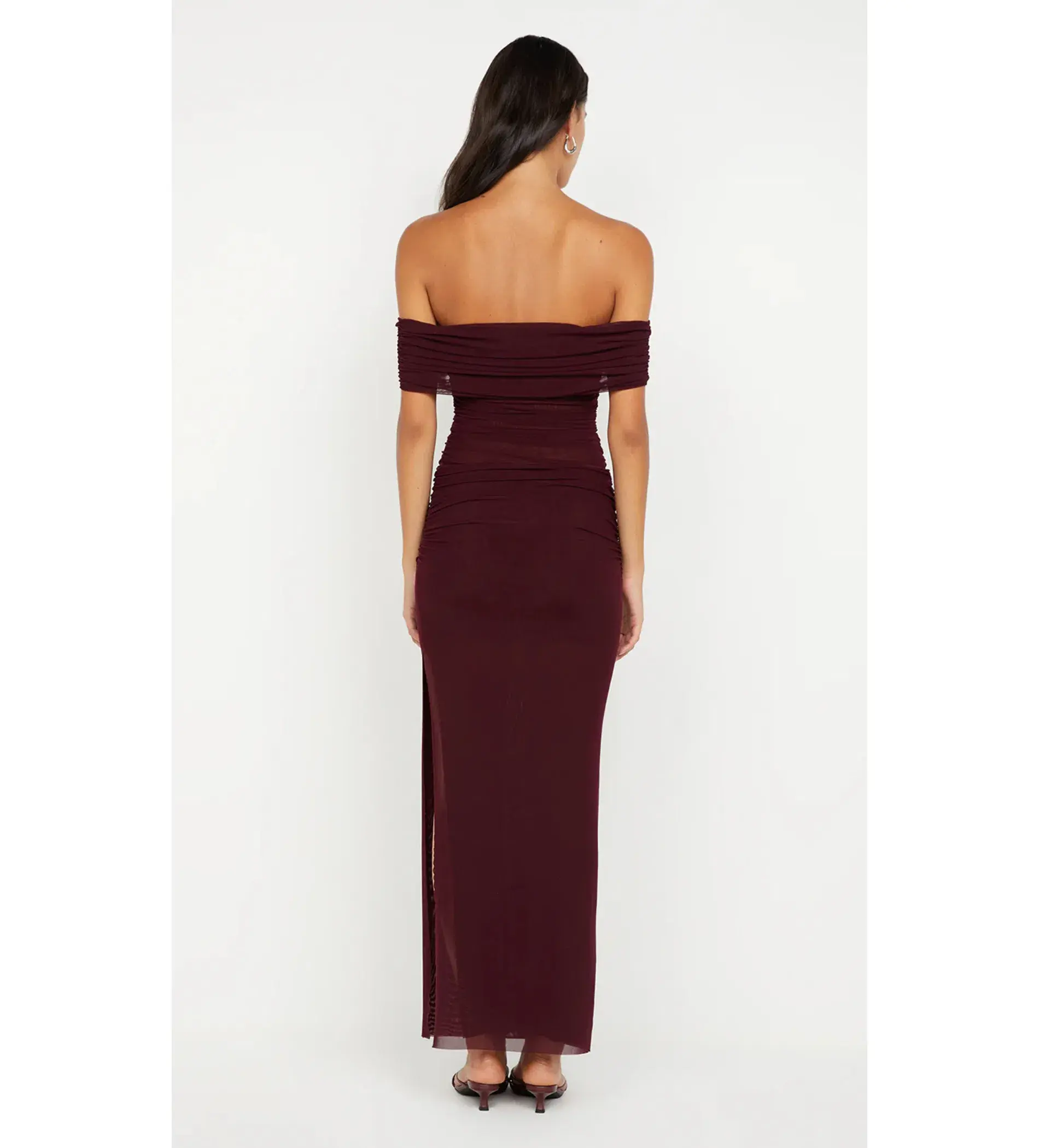 Bec and Bridge Poppy Gathered Maxi Dress in Plum Size L / AU 12  - Image 4