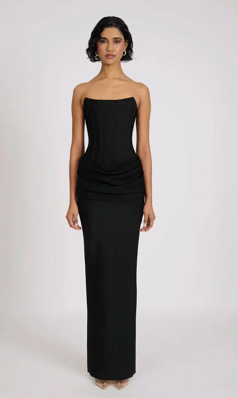 Eliya the Label Hilda Gown in Black Size L/AU12 - Image 1