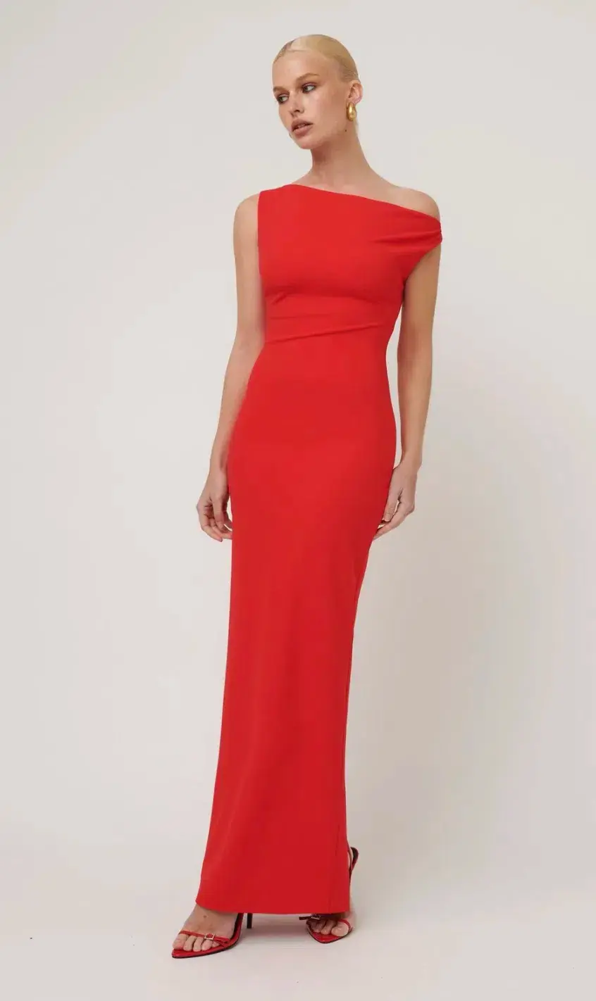 Effie Kats Inaya Gown - Cherry Red Size 6/XS - Image 1