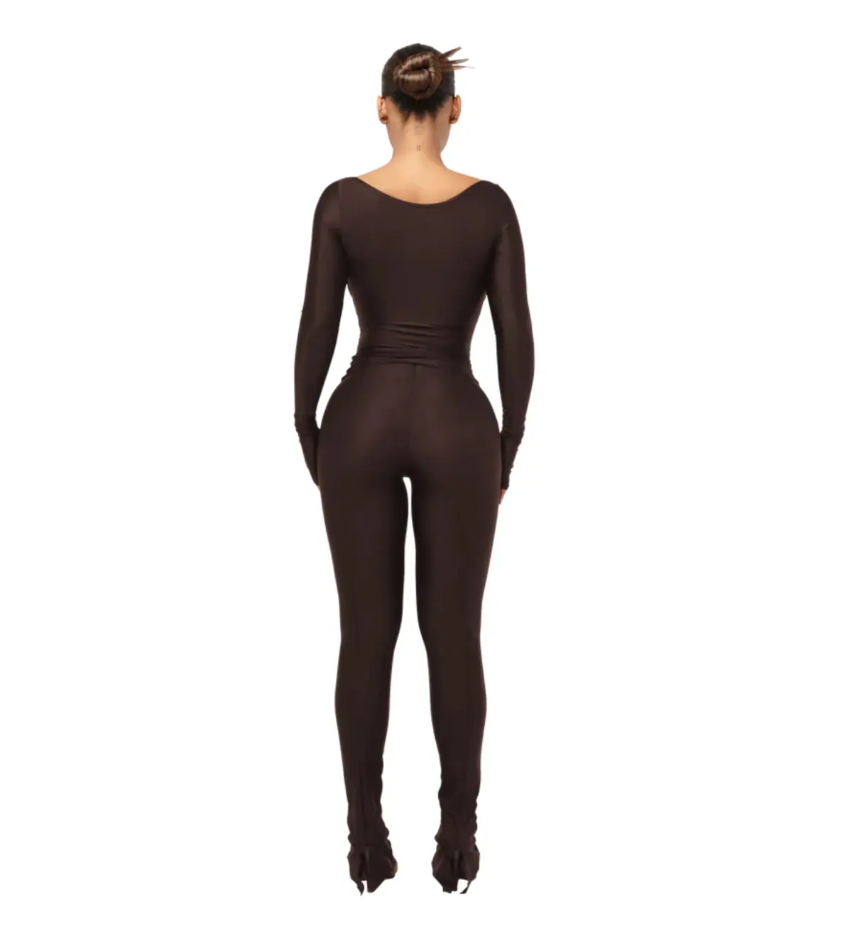Cou Coo Lanai Long Sleeved Top and Leggings Set in Chocolate Size XS / AU 6 - Image 4