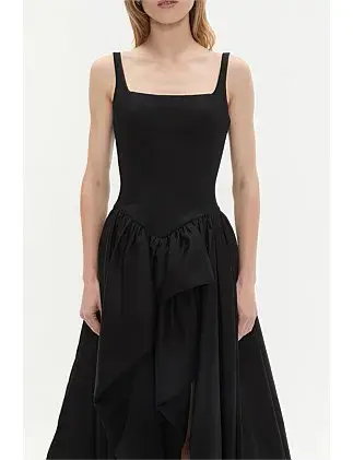 Aje Alani Gown Maxi in Black Size AU 10 for rent on The Volte - main image