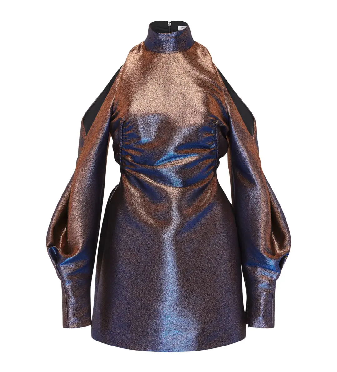 Camilla and Marc Bella Mini Dress in Metallic Cobalt Size 4 for rent on The Volte - main image