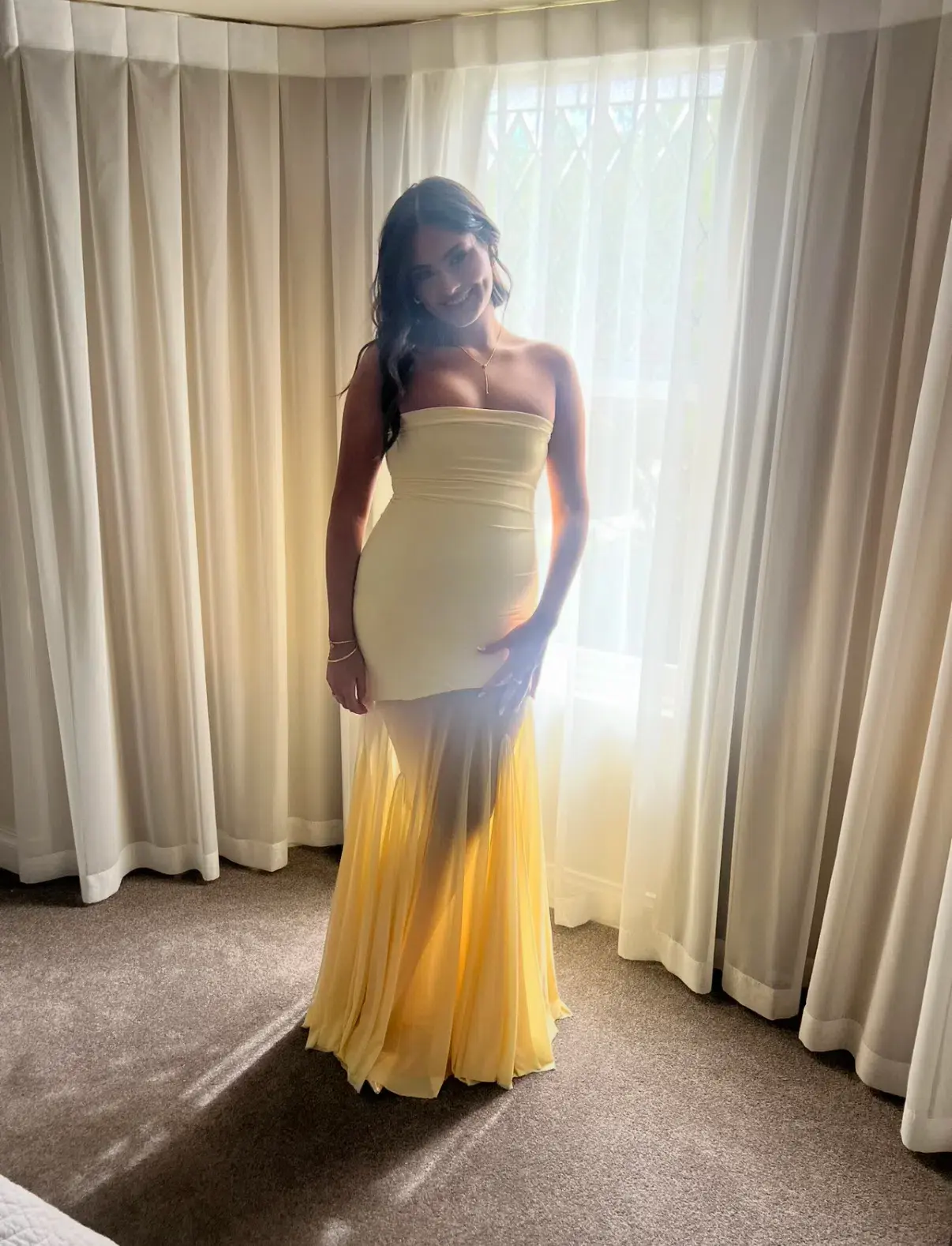 Deme by Gabriella Dalia Gown in Butter Yellow Size 10/M - Image 1
