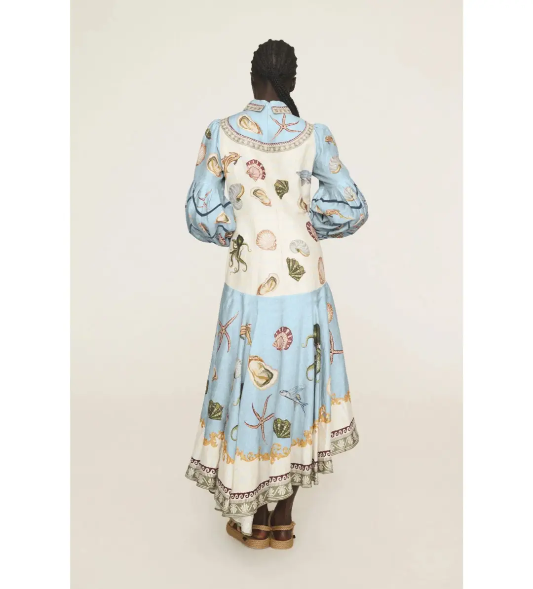 Alemais Bath House Shirt Midi Dress Print Size 16 for rent on The Volte - main image