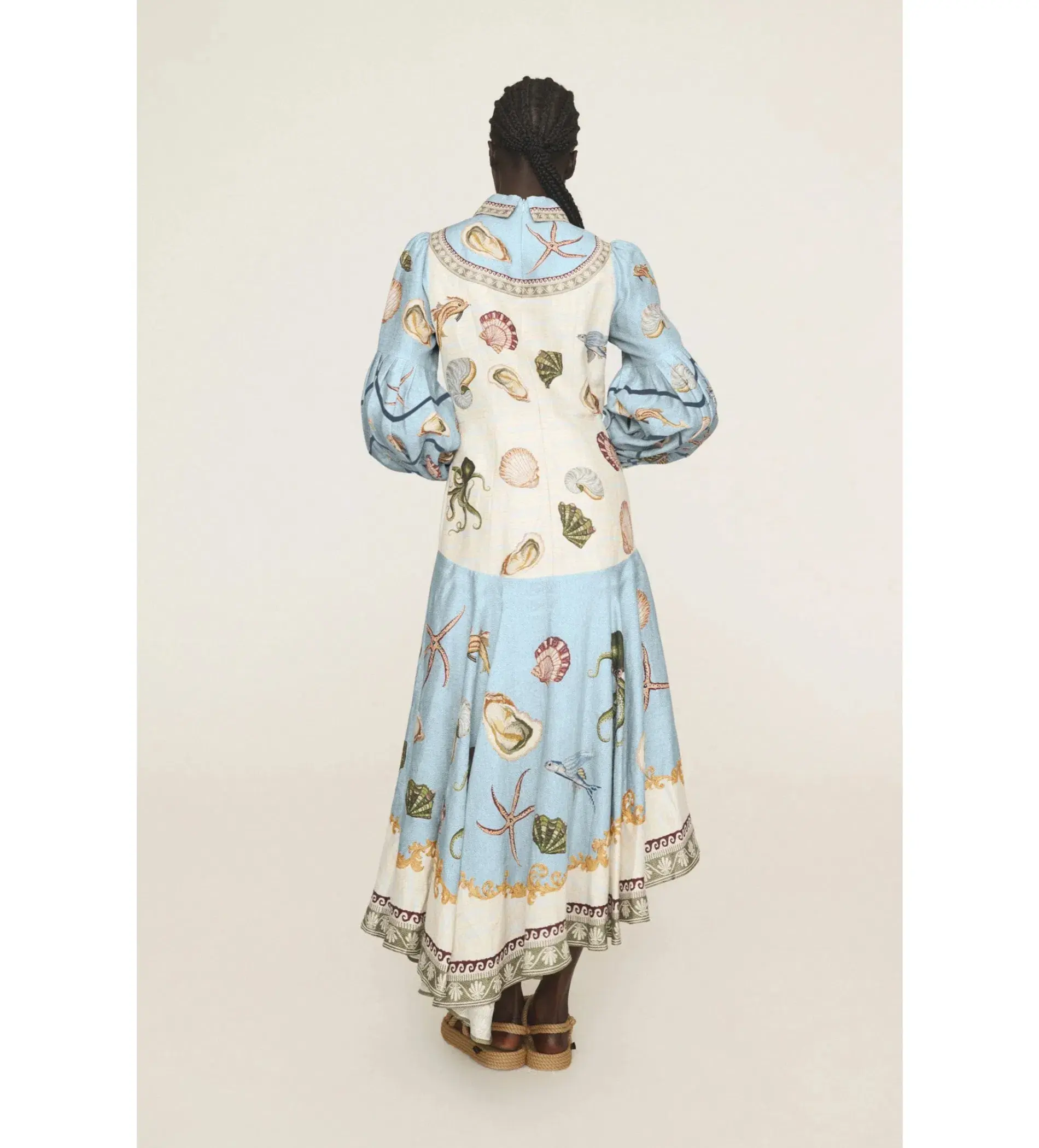 Alemais Bath House Shirt Midi Dress Print Size 16 - Image 7